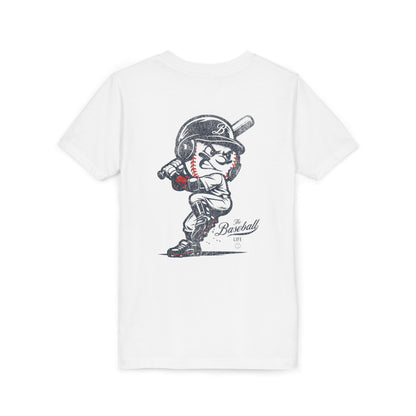 Youth Mr. Baseball Mascot Batting T-Shirt