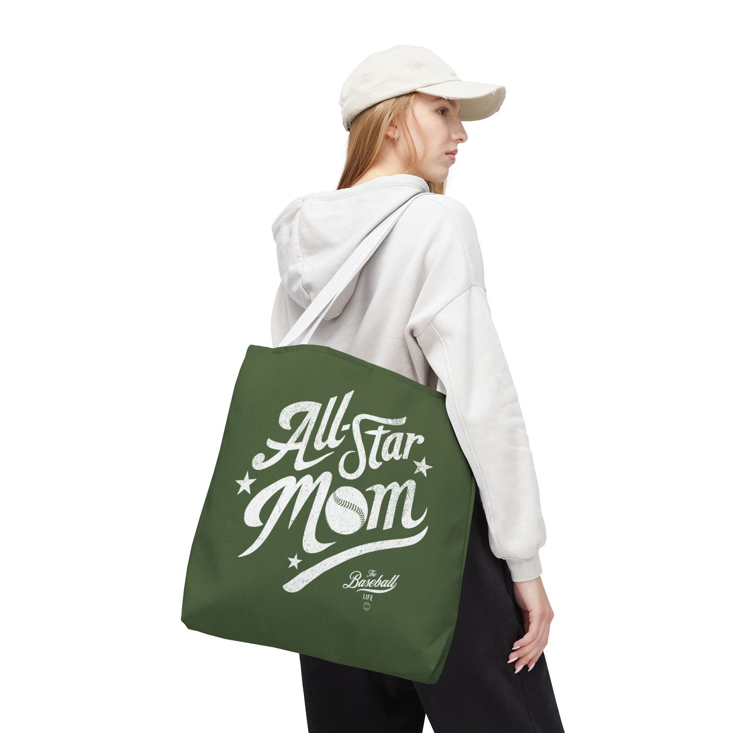 All-Star Mom Tote Bag_Military Green