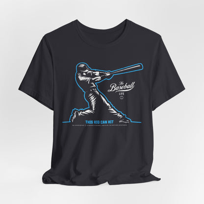 This Kid Can Hit Reversed Baseball T-Shirt