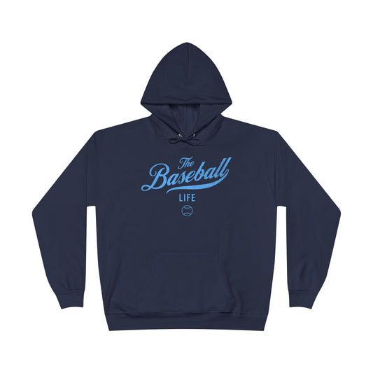 The Baseball Life Hoodie w/Grommets_Carolina Blue Print