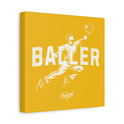 Baller Wall Art Canvas_Yellow Gold