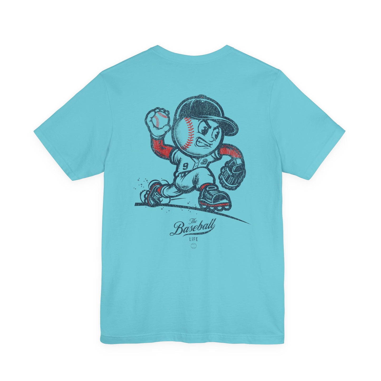 Mr. Baseball Mascot Pitching T-Shirt