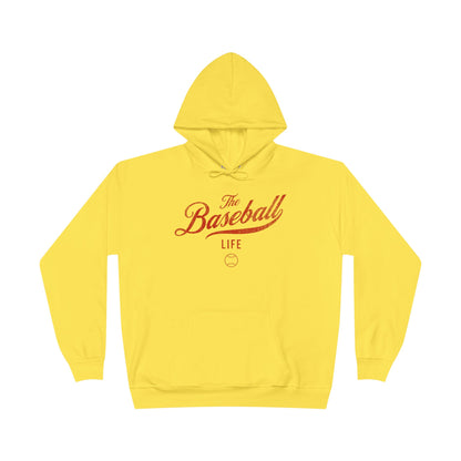 The Baseball Life Hoodie w/Grommets_Red Print