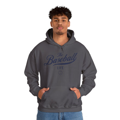 The Baseball Life Hoodie_Navy Print