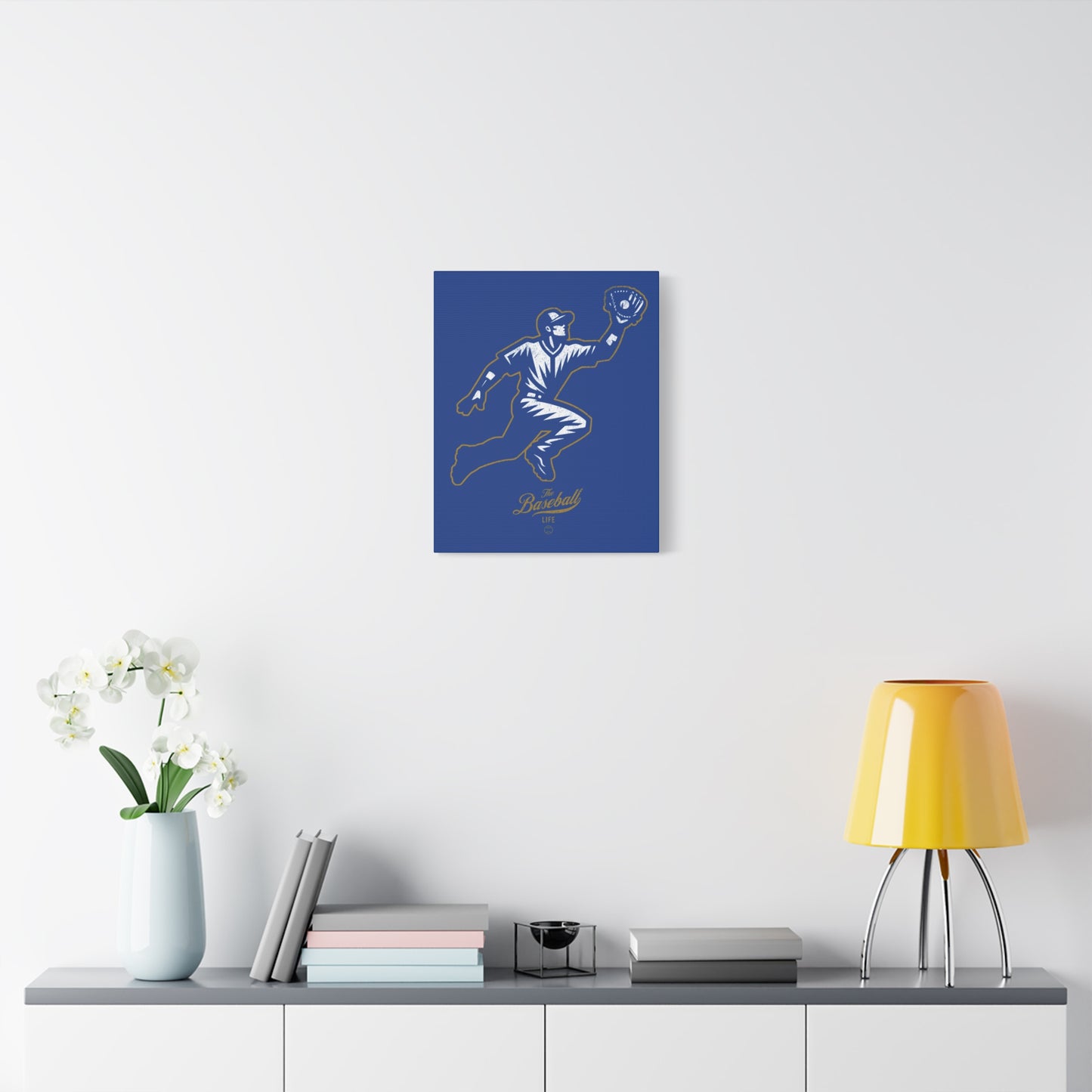 Player Icon Wall Art Canvas_Royal Blue