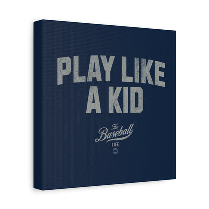 Play Like A Kid Wall Art Canvas_Navy