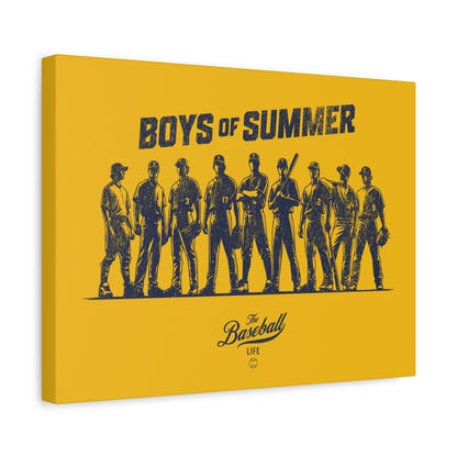 Boys of Summer Wall Art Canvas_Yellow Gold