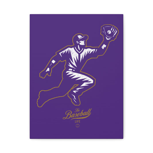 Player Icon Wall Art Canvas_Purple
